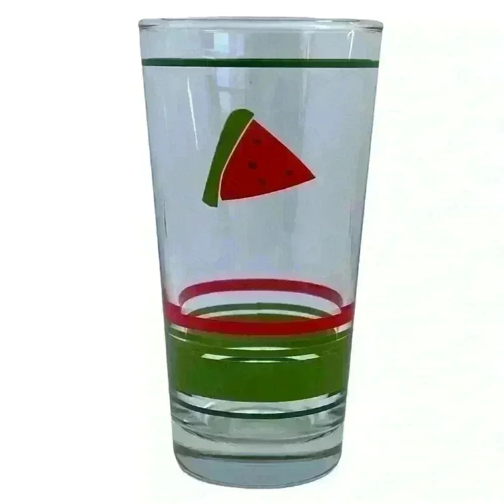 Set of 6 watermelon drinking glasses